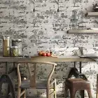 10M Rustic Bluish Grey Brick Wallpaper Textured Stone Wallpaper Cafe Shop AU