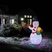 Christmas Inflatable Snowman Decoration Xmas LED Light Up Outdoor Yard