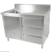 Modular Systems Cabinet With Left Sink SC-7-1200L-H - SC-7-1200L-H