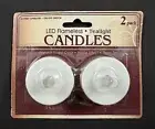 Greenbrier LED Flameless Tealight Candles 2pk w/ Natural Flame Color