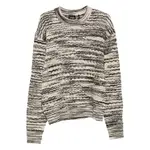 [Axel Arigato] Axel Arigato Marl-knit Crew-neck Sweater M BLACK/NEUTRALS