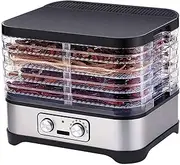 Fruit Dryer Dehydration Food Dehydrator Dryer, Timer up to 48 Hours, Dehydrator Machine with 5 Tiers & Memory Function, Perfect for Meat, Fruit, Vegetable