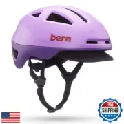 Bern Major Adult Bicycle Helmet, MIPS Rotational Impact Protection, Compass D