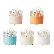 Rotating Stationary Organiser 6 Compartments Desk Organiser Art Supply Organiser