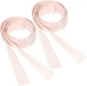 [BCOATH] 2 Rolls Pointe Shoes Dance Women Shoe Ribbon Flat Shoe Ribbon for Dance Show Ribbon Shoe Ribbon Women Pointe Shoes Ribbon Ballet Dance Ribbon Ballet Pointed Shoe Ribbon Soft Ribbon Pink