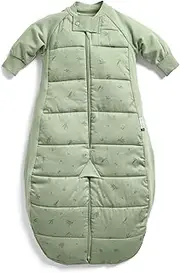 ergoPouch Sleep Suit Bag 2.5 TOG – 3–12 Months – Willow Print – 400 Thread Count Organic Cotton – Converts to Sleep Suit with Legs – Sleeping Bag & Suit in One – for Infants, Toddlers & Kids