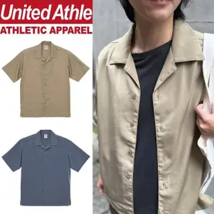 【United Athle】復古絲滑短袖襯衫 UA古巴領襯衫小外套(落肩 情侶款 男女可穿)