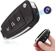 1080P Portable Mini Car Key Hidden Camera, Small Spy Camera with Motion Detection and Night Vision, Micro Nanny Cam Security Camera Video Recorder