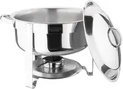 Olympia Vienna Stainless Steel Round Chafing Set, 7.5 Litre Capacity