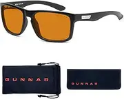 Gunnar Optiks Unisex-Adult Amber Max Blue Light Blocking Computer Glasses, Onyx, One Size, Onyx, One Size