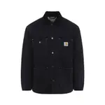 [Carhartt Wip] Carhartt Wip-Black Organic Cotton Og Chore Coat-Uomo L STAND