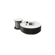 VAVA White Ceramic top with Gold Base Coffee Table Set/Zen/Modern