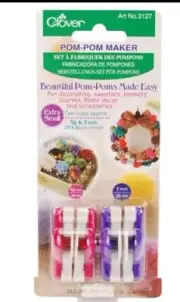 Clover 3127 Pom-Pom Makers Extra Small-.75" & 1" 2/Pkg