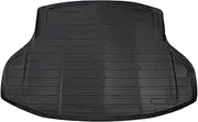 X AUTOHAUX 1 Pc Cargo Liner Rear Trunk Mat for Honda Civic 2016-2021 for Honda Civic Si 16-21 Sedan Trunk Cargo Luggage Boot Tray Mat Black TPE Long Grid Pattern