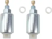 2PCS Lawn Mower Carburetor Fuel Solenoid for Briggs & Stratton 499161 496592 498231 695423 699915