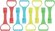 DOITOOL Pull up Rings, 8Pcs Pull up Rings Walking Exercises Assistant Ring Universal Walking Training Tool for Toddlers, 4 Colors