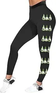 [Generic] St. Patrick's Day Leggings Running Pants Funny Graphic Print High Waist Soft Irish Tights St Patricks Day Yoga Pants