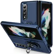For Samsung Galaxy Z Fold4 5G Shockproof Case With Holder - Pc Tpu