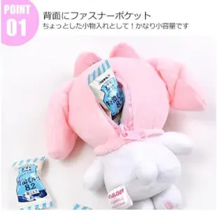 【小禮堂】Sanrio 三麗鷗 吊飾娃娃收納包 - 角色款 Kitty 美樂蒂 酷洛米 大耳狗(平輸品)