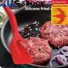2 in 1 Spatula Kitchen Non Stick Grip Food Flip Fried Egg Bread Pancake Clamp