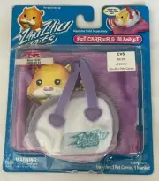NEW 2008 Zhu Zhu Pet Hamster Pet Carrier Blanket Purple Plush Easter Basket Gift
