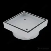 Bermuda Standard Tile Insert Square Floor Wastes 80mm Chrome