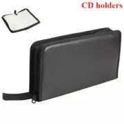 80 Disc CD Holder DVD Case Storage Wallet VCD Organizer PU Leather Zipper Bag