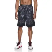 AND1 Mens Basketball Gym Court Workout Shorts Black Size 2XL