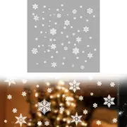 4Pcs White Snowflake Window Stickers For DIY Art Crafts Christmas Decoration
