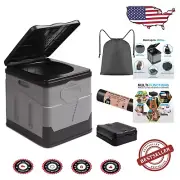 High-Quality Foldable Commode for Indoor/Outdoor Use - Perfect for Travel Needs