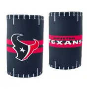 2x NFL Houston Texans 11.5cm Stubby Can/Bottle Beverage Storage Sleeve Holder