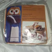 Vintage Retro Creative Circle #1836 Owl Towel Holder Latch Hook Kit Boho Style