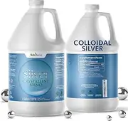 NutriNoche Colloidal Silver Mineral Liquid Supplement - Daily Immune System Support - Colloidal Nano Silver 30 PPM (Gallon Size)