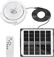 YUEKU 45W Solar Lights Indoor&Outdoor Home Solar Shed Lamp 50 LED with Dimmable Remote Control Solar LED Pendant/Ceiling for Yard Barn Garage Garden