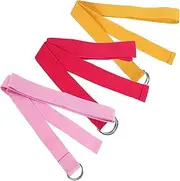YARNOW 3pcs Inelastic Yoga Strap for Stretching and Exercise Durable and Sturdy Household Yoga Supply and Hands During Practice