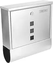 Mipcase Locking Mailbox for Home Wall Mounted Mailbox Durable Outdoor Letter Box Stylish Design for Family and Office Use Secure Envelope Storage