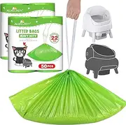 Litter Box Liners 100 count Compatible with Neakasa M1 and Petpivot Self Cleaning Cat Litter Box Drawstring Cat Litter Bags Heavy Duty Tear Resistant for Cat Litter Waste Receptacles 27" x 13"