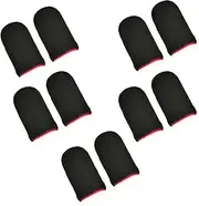 Mobile Phone Gaming Finger Sleeves, Anti-Sweat Extremely Thin Gamer Thumb Sleeves, Superconducting Fiber Finger Covers, Smooth Operation Finger Protectors, Suitable for All Touch Screen Devices