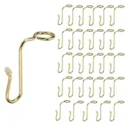 30 Pcs Clothes Hanger Connector Hooks, Metal Hanger Extender Hooks Gold