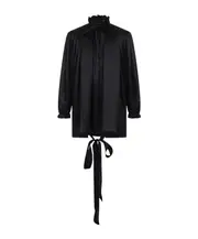 Balenciaga Lace-Up Back Blouse FR34,FR36,FR38,F36,F38 black