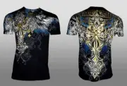 XTREME COUTURE by AFFLICTION Men's T-Shirt ENSIGN Biker Black MMA S-5X