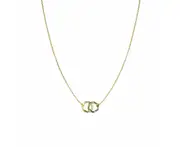 Rosefield Emerald Duo Gold Necklace JNEDG-J714