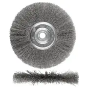 WENORA 8-Inch Wire Wheel for Bench Grinder, 0.012 Carbon Steel Wire, Bench Wi...