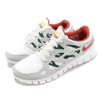 在飛比找ETMall東森購物網優惠-Nike 慢跑鞋 Free Run 2 男鞋 白 灰 綠 紅