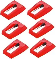 Lyaciomn 6 Pack Record Player Needle, Vinyl Phonograph LP Old Phonograph Piezoelectric Head