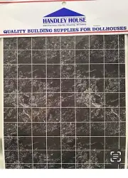 Set Of Dollhouse Faux Linoleum Flooring In 1/12th Scale