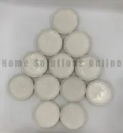 West Elm 12 Days of Christmas Ceramic Appetizer Plates White 6.5" diam #A172