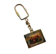 Big Game Alaska Wildlife Center Souvenir Spinner Keychain Keyring - Grizzly Bear