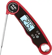 YOSNGTAR ThermoPro Digital Instant Read Meat Thermometer for Grilling Waterproof Kitchen Food Thermometer with Calibration & Backlight Smoker Oil Fry Candy Thermometer LCD，-50°C 至 300°C