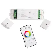 LEDupdates 5 in 1 RGB controller for RGBW + WW CCT LED Strip Light + Remote
